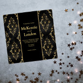 Faire-part de mariage gothique d'Halloween avec ar