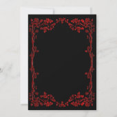 Faire-part de mariage gothique Halloween (Dos)