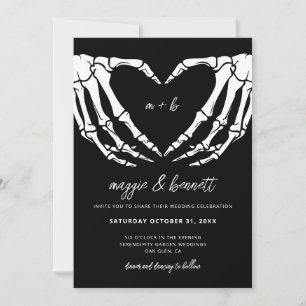 Faire-part de mariage gothique Invitation de maria