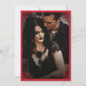 Faire-part de mariage gothique jusqu'à la mort (Dos)