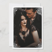 Faire-part de mariage gothique jusqu'à la mort (Dos)