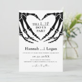 Faire-part de mariage gothique, Mariage d'Hallowee (Debout devant)