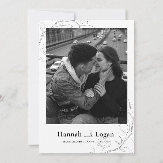 Faire-part de mariage gothique, Mariage d'Hallowee (Dos)