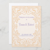 Faire-part de mariage gothique minimale (Devant / Derrière)