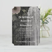 Faire-part de mariage gothique nocturne de la mari (Debout devant)