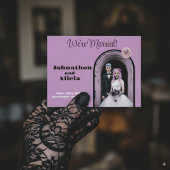 Faire-part de mariage gothique pastel