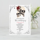 Faire-part de mariage gothique romantique (Debout devant)