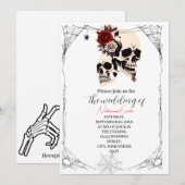 Faire-part de mariage gothique romantique (Devant / Derrière)