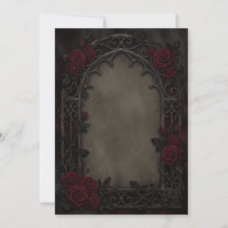 Faire-part de mariage gothique romantique - Floral