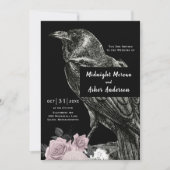 Faire-part de mariage gothique vintage (Devant)