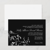 Faire-part de mariage| Grace florale|blw (Devant / Derrière)