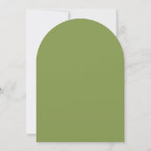 Faire-part de mariage Greenery Birds & Swirls #17 (Dos)
