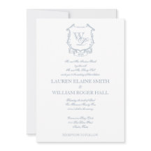 Faire-part de mariage gris bleu foncé