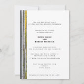 Faire-part de mariage gris bouleau blanc (Dos)