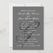 Faire-part de mariage gris charbon| Fantastique G  (Dos)