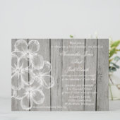 Faire-part de mariage gris-country (Debout devant)