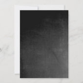 Faire-part de mariage gris rose tableau noir vinta (Dos)