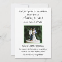 Faire-part de mariage Groom Groom Cake Topper Quir