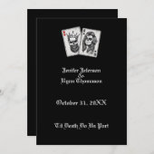 faire-part de mariage halloween (Devant / Derrière)