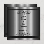 faire-part de mariage halloween (Devant / Derrière)