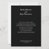 faire-part de mariage halloween (Dos)