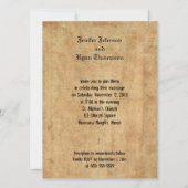 faire-part de mariage halloween (Dos)