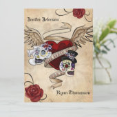 faire-part de mariage halloween (Debout devant)