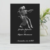 faire-part de mariage halloween (Debout devant)