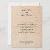 faire-part de mariage halloween (Dos)
