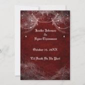 faire-part de mariage halloween (Devant)