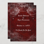 faire-part de mariage halloween (Devant / Derrière)