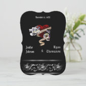 faire-part de mariage halloween (Debout devant)