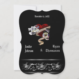 faire-part de mariage halloween