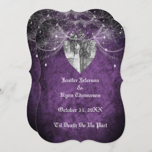 faire-part de mariage halloween