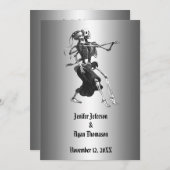 faire-part de mariage halloween (Devant / Derrière)