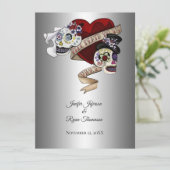 faire-part de mariage halloween (Debout devant)
