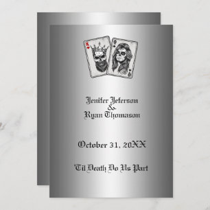 faire-part de mariage halloween