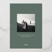 Faire-part de mariage Hamilton Silver Greenery Sav (Verso)