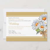 Faire-part de mariage Happy Daisy (Devant)