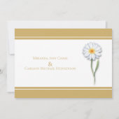 Faire-part de mariage Happy Daisy (Dos)