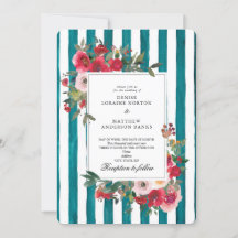 Faire-part de mariage Harbour Blue