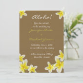 Faire-part de mariage hawaïen (Debout devant)