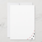 Faire-part de mariage Hearts (Dos)