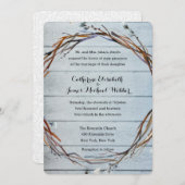 Faire-part de mariage hébergé par les parents de l (Devant / Derrière)