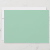 Faire-part de mariage Hemlock Green Daisy (Dos)