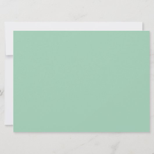 Faire-part de mariage Hemlock Green Daisy (Dos)