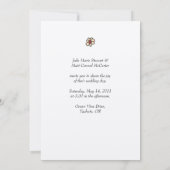 Faire-part de mariage heureux de couples (Dos)