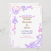 Faire-part de mariage - Heureux Jamais Après Invit (Devant / Derrière)