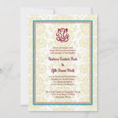 Faire-part de mariage hindou (Devant)