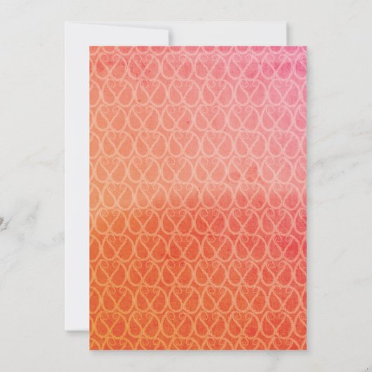 Faire-part de mariage hindoue indienne (Dos)